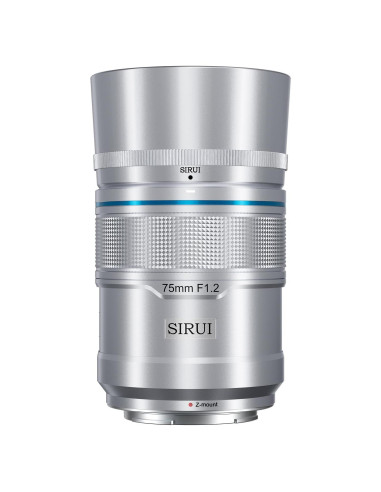 Lente Telefoto Autofocus SIRUI Sniper 75mm F1.2 Plata