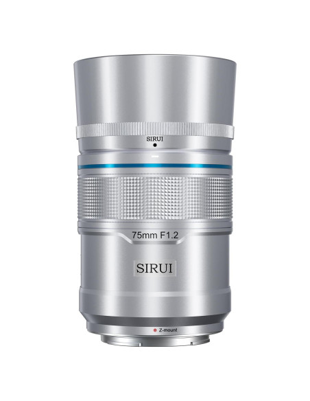 Lente Telefoto Autofocus SIRUI Sniper 75mm F1.2 Plata