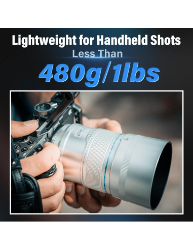 Lente Telefoto Autofocus SIRUI Sniper 75mm F1.2 Plata