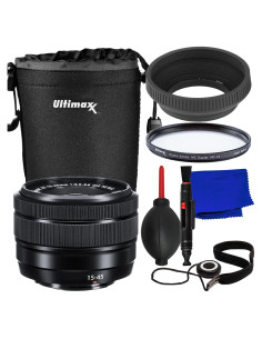 Lente Fujifilm XC 15-45mm f/3.5-5.6 OIS PZ Negro + Accesorios