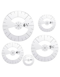 Conjunto de Reglas de Acolchado Geyee 5 Piezas Acrílico