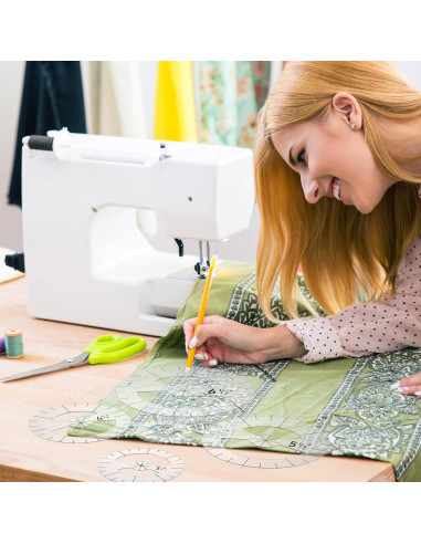 Conjunto de Reglas de Acolchado Geyee 5 Piezas Acrílico