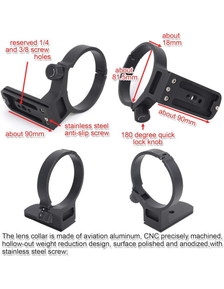 Soporte de Collar de Lente iShoot para Tamron 100-400mm