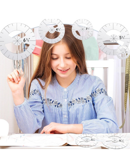 Conjunto de Reglas de Acolchado Geyee 5 Piezas Acrílico