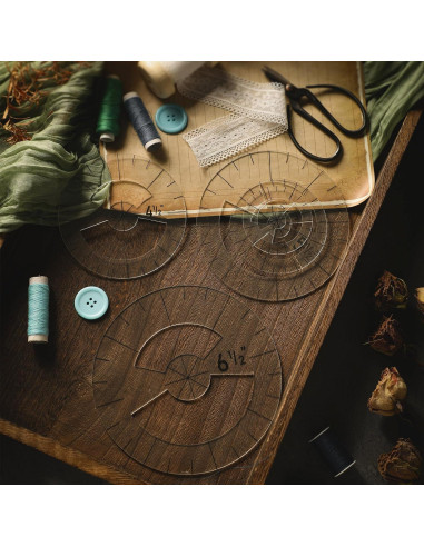 Conjunto de Reglas de Acolchado Geyee 5 Piezas Acrílico