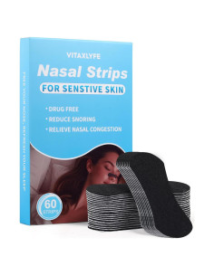 Tiras Nasales para Ronquidos Vitaxlyfe - 60 Tiras, Ajuste Universal