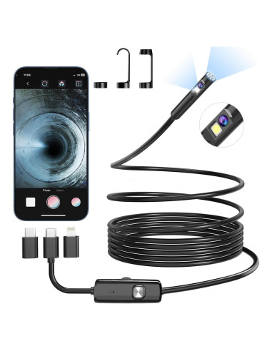 Endoscopio Borescope BlueFire 3.5m IP67 con 9 LED Ajustables