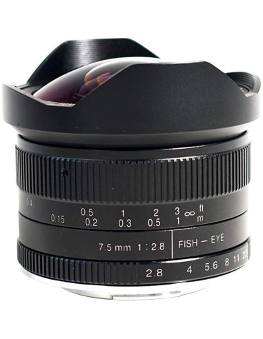 Lente Ojo de Pez 7 Artisans 7.5mm F2.8 II para Fuji FX