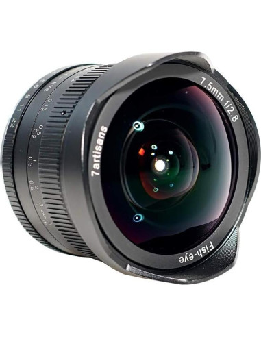 Lente Ojo de Pez 7 Artisans 7.5mm F2.8 II para Fuji FX
