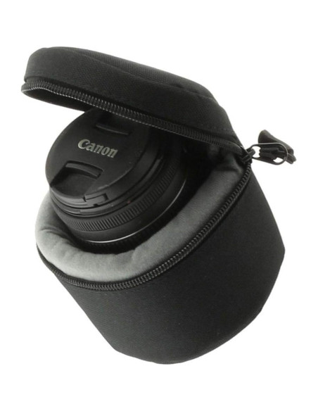 Funda Protectora de Lente de Cámara Navitech Negra 10x10cm