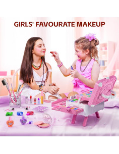 Kit de Maquillaje Lavable para Niñas Mqsiuve - 62 Piezas 2