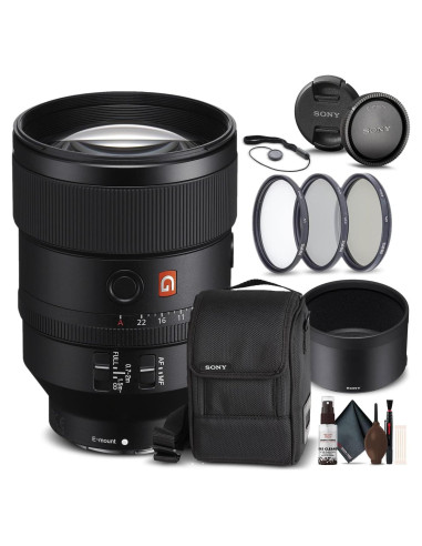 Lente Sony FE 135mm f/1.8 GM + Kit de Filtros 82mm + Limpieza
