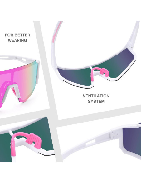 Gafas de sol deportivas polarizadas REVEMO UV400 para hombre y mujer