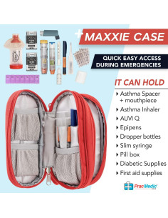Estuche de Transporte PracMedic MAX-RED para Medicamentos 2