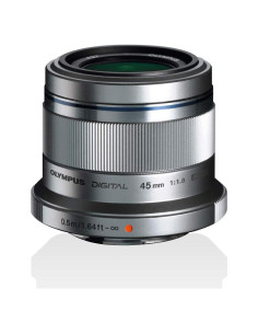 Lente Olympus M.Zuiko Digital ED 45mm f1.8 Plata Micro 4/3