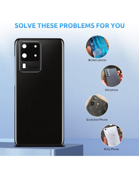 Cristal Trasero para Samsung Galaxy S20 Ultra Eonpam Gris