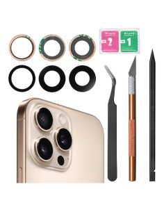 Reemplazo Cristal Lente Cámara iPhone 16 Pro/Pro Max - LiXiongBao