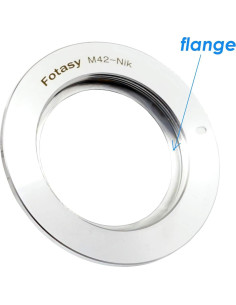 Adaptador de lente Fotasy M42 a F Mount para Nikon DSLR 2