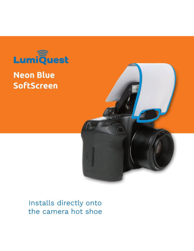 Difusor de Flash LumiQuest LQ-051B Pantalla Suave Azul Neón
