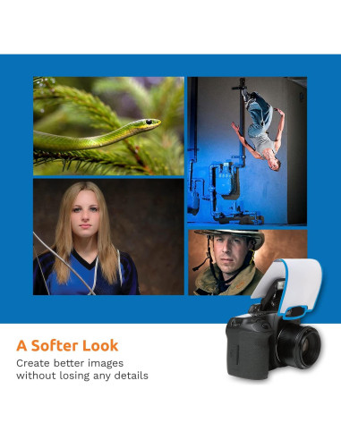 Difusor de Flash LumiQuest LQ-051B Pantalla Suave Azul Neón