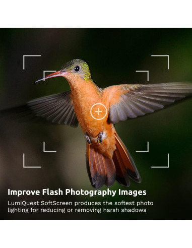 Difusor de Flash LumiQuest LQ-051B Pantalla Suave Azul Neón