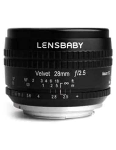 Lente Lensbaby Velvet 28mm f/2.5 para Sony E - Macro 1:2