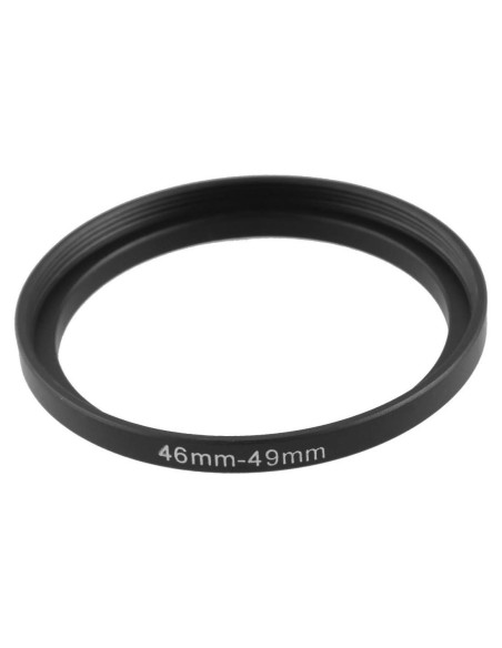 Adaptador de Anillo de Filtro uxcell 46mm a 49mm Metal Negro