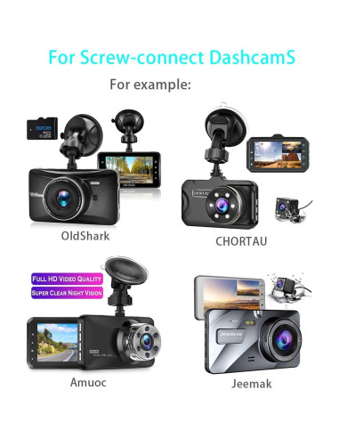 Soporte de Ventosa para Cámara de Tablero Glucrean 2 Piezas