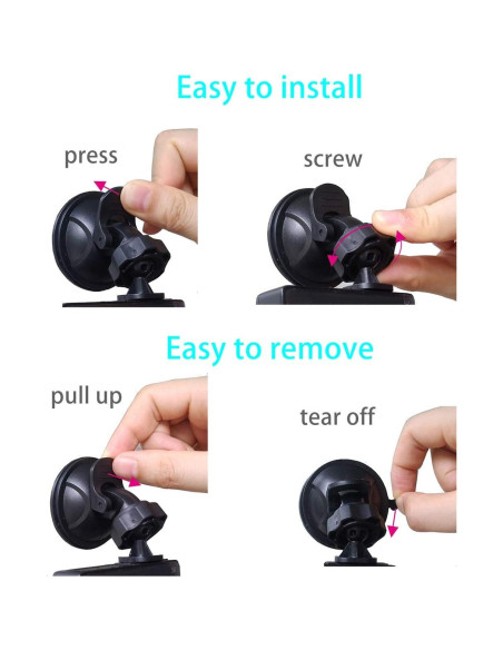 Soporte de Ventosa para Cámara de Tablero Glucrean 2 Piezas