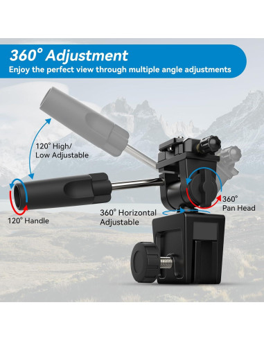 Soporte de Ventana de Coche APEXEL Ajustable 360 para Prismáticos