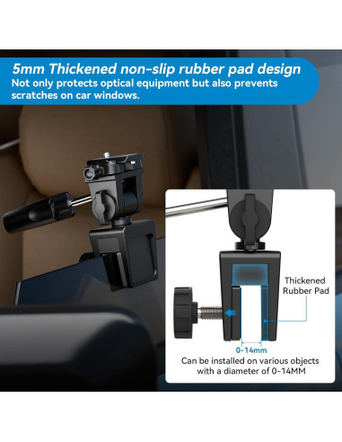 Soporte de Ventana de Coche APEXEL Ajustable 360 para Prismáticos