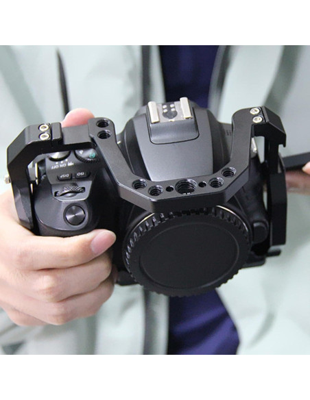 Jaula de cámara Gugxiom para 200D/200DII, aluminio, 38mm Arca