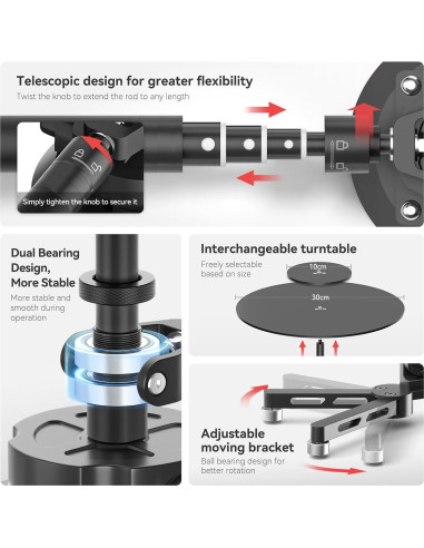 Girador de Cámara 360 iHorse Racing con Extensión 110 cm
