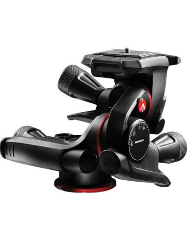 Cabezal Engranado Manfrotto XPRO con 2 Placas Rápidas ZAYKiR