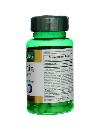 Melatonina Nature's Bounty 10mg 60 Cápsulas x2 - Sueño Tranquilo