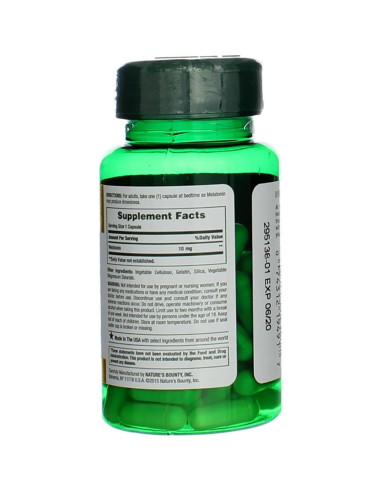 Melatonina Nature's Bounty 10mg 60 Cápsulas x2 - Sueño Tranquilo