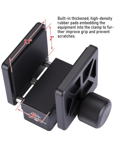 Soporte de trípode Zelnoox GS-3 con liberación rápida y riel Arca-Swiss
