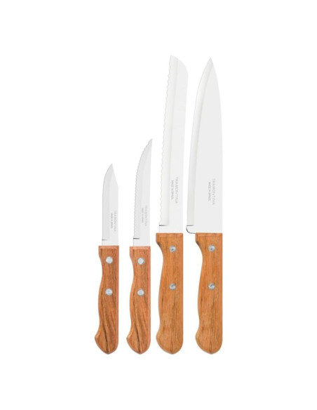 Juego de cuchillos de cocina Tramontina 4 piezas acero inoxidable