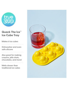 Molde de Hielo Pato Amarillo TrueZoo - Silicona, 6 Cubos 2