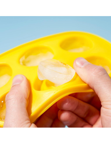 Molde de Hielo Pato Amarillo TrueZoo - Silicona, 6 Cubos