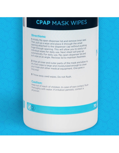 Toallitas de Limpieza CPAP CareTouch - 140 Hojas Sin Fragancia