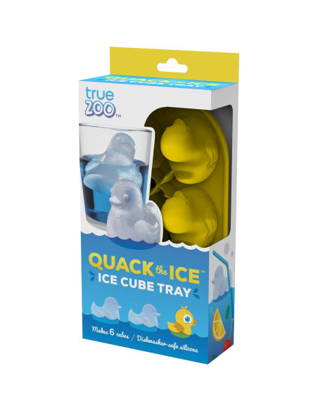 Molde de Hielo Pato Amarillo TrueZoo - Silicona, 6 Cubos