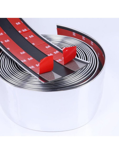 Moldura de Acero Inoxidable 50mm SBWLKJ Autoadhesiva Plata