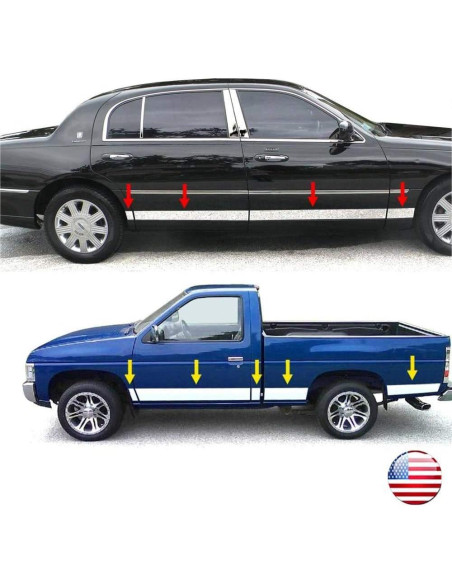 Moldura de Acero Inoxidable 50mm SBWLKJ Autoadhesiva Plata