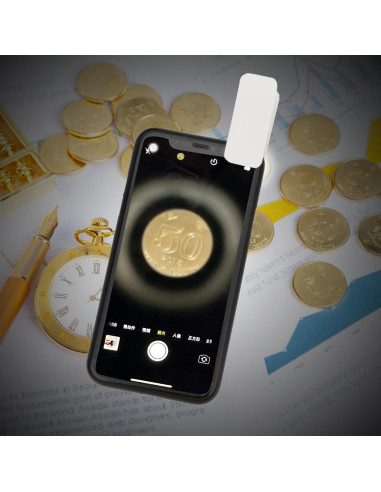 Lupa Clip-On Rongon 60X con LED y UV para Smartphones