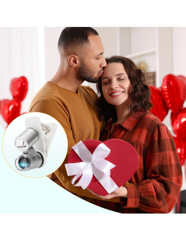 Lupa Clip-On Rongon 60X con LED y UV para Smartphones