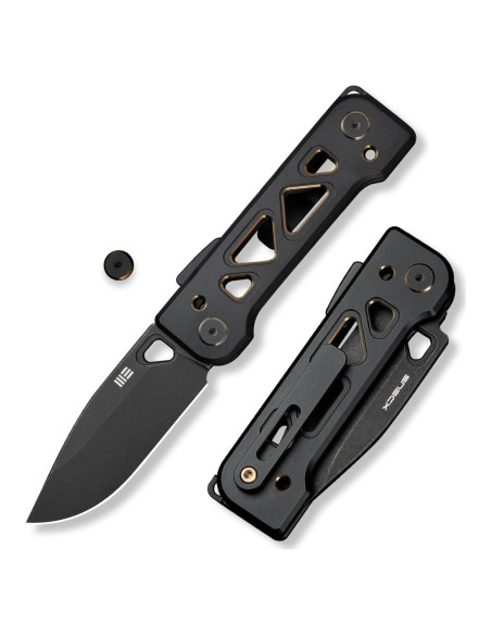 Cuchillo de bolsillo WeKnife WE24001-1 Titanio 73.8mm Negro