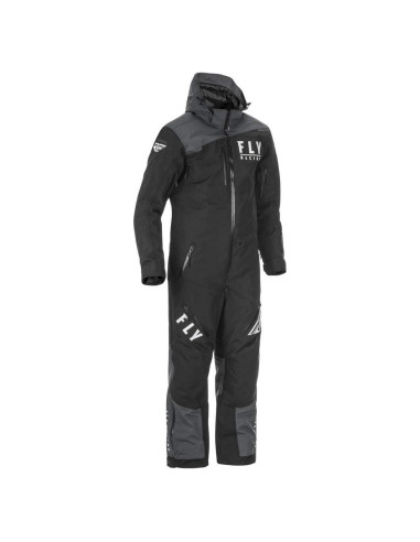 Mono de Nieve Aislado Fly Racing Cobalt Negro/Gris Pequeño