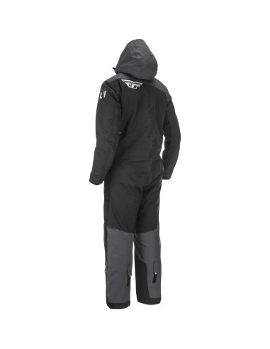Mono de Nieve Aislado Fly Racing Cobalt Negro/Gris Pequeño