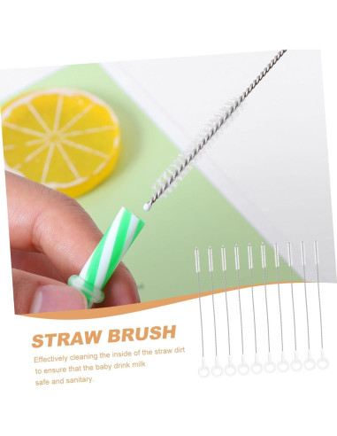 Cepillo de Paja Reutilizable BESPORTBLE 10 Piezas 18.5cm